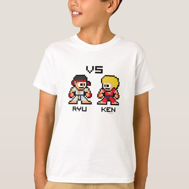 8bit Ryu VS Ken T-Shirt (Front)