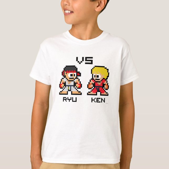 8bit Ryu VS Ken T-Shirt (Front)