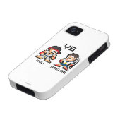 8bit Ryu VS Sakura Case-Mate iPhone Case (Bottom)