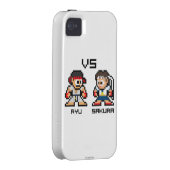 8bit Ryu VS Sakura Case-Mate iPhone Case (Back/Right)