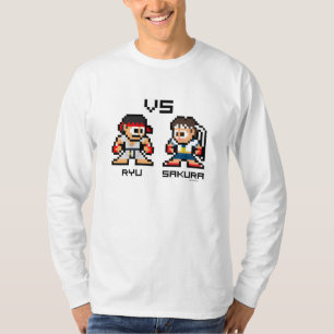 8bit Ryu VS Sakura T-Shirt