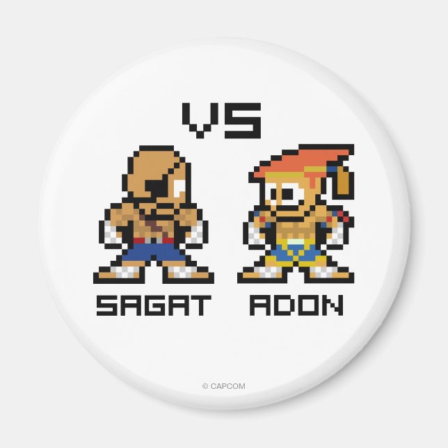 8bit Sagat VS Adon Magnet (Front)
