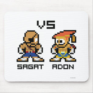 8bit Sagat VS Adon Mouse Pad