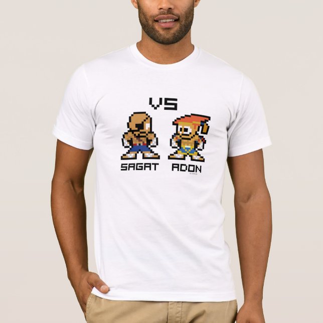 8bit Sagat VS Adon T-Shirt (Front)