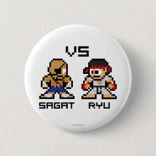 8bit Sagat VS Ryu Button
