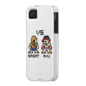 8bit Sagat VS Ryu Case-Mate iPhone Case (Back Left)