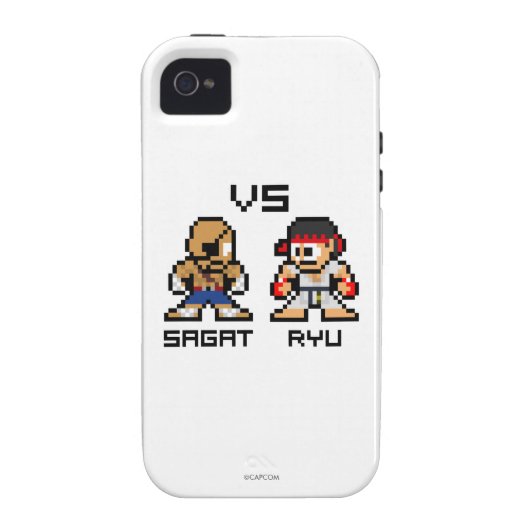 8bit Sagat VS Ryu Case-Mate iPhone Case (Back)