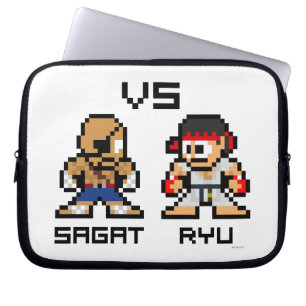 8bit Sagat VS Ryu Laptop Sleeve