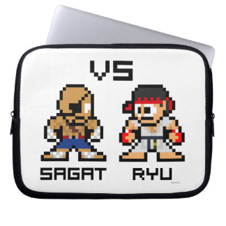 8bit Sagat VS Ryu Laptop Sleeve