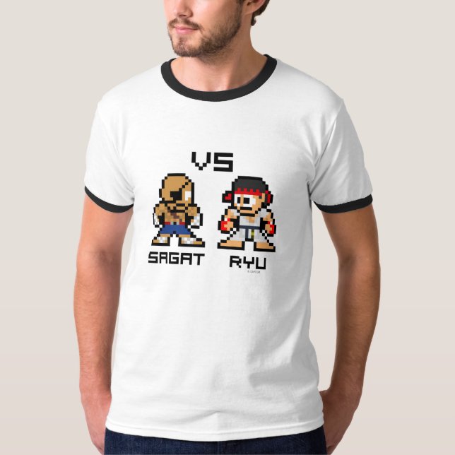 8bit Sagat VS Ryu T-Shirt (Front)