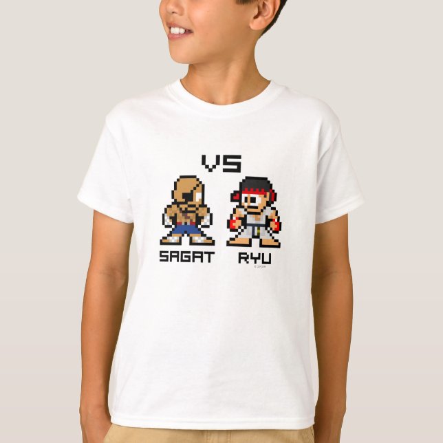 8bit Sagat VS Ryu T-Shirt (Front)