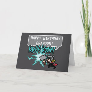8Bit Thor Attack - For Asgard! Card