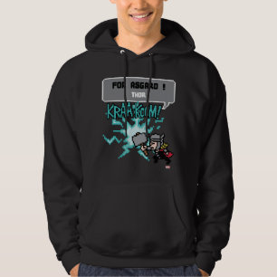 8Bit Thor Attack - For Asgard! Hoodie