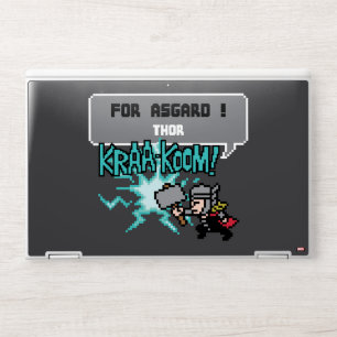 8Bit Thor Attack - For Asgard! HP Laptop Skin