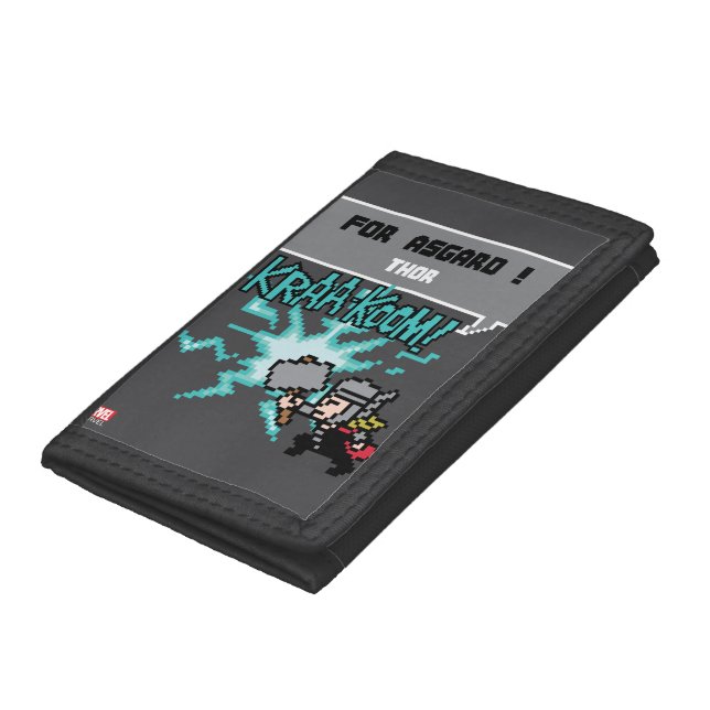 8Bit Thor Attack - For Asgard! Leather Wallet (Bottom)