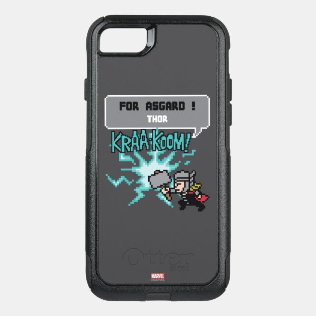 8Bit Thor Attack - For Asgard! Otterbox iPhone Case (Back)