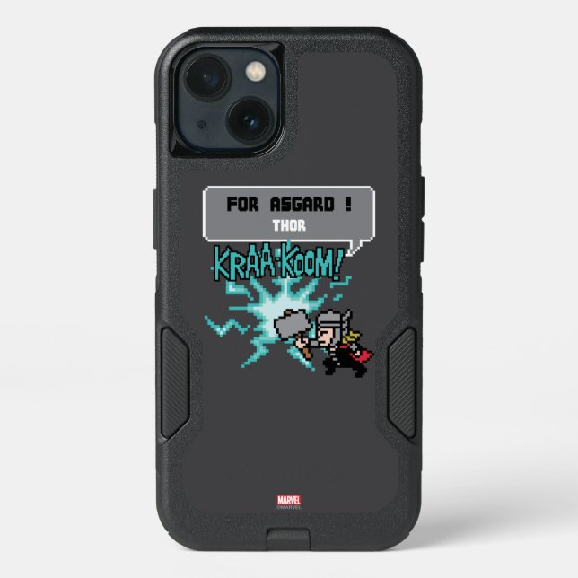 8Bit Thor Attack - For Asgard! Otterbox iPhone Case (Back)