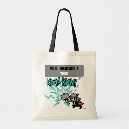 8Bit Thor Attack _ For Asgard Tote Bag