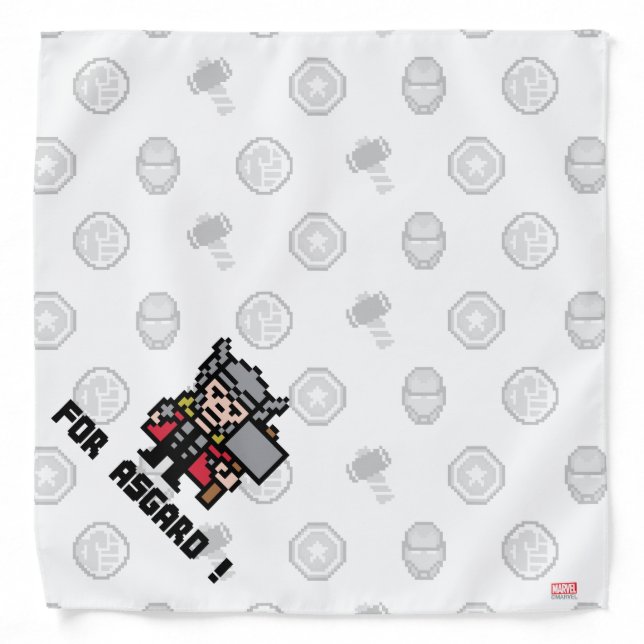 8Bit Thor - For Asgard! Bandana (Front)