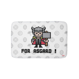 8Bit Thor - For Asgard! Bath Mat