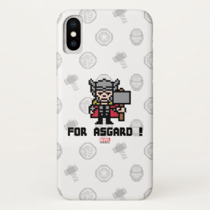 8Bit Thor - For Asgard! iPhone X Case