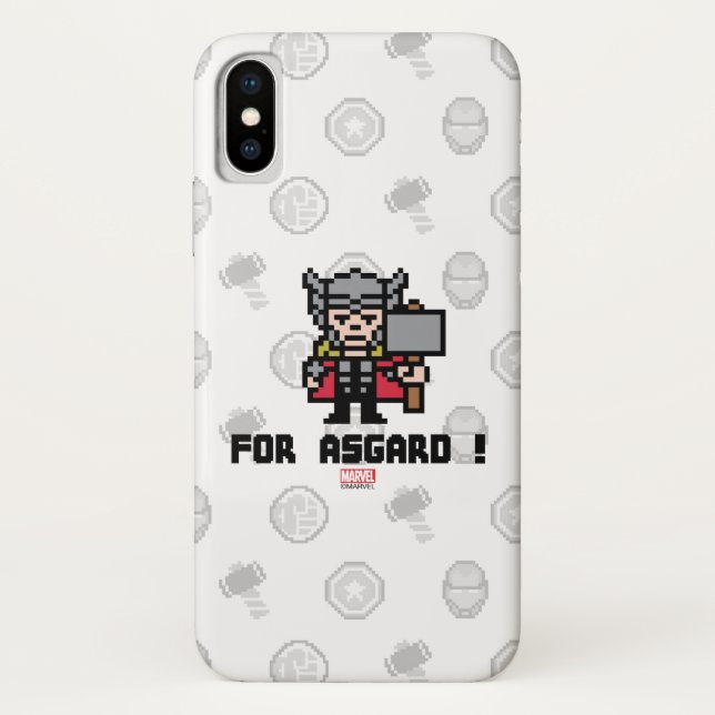 8Bit Thor - For Asgard! Case-Mate iPhone Case (Back)