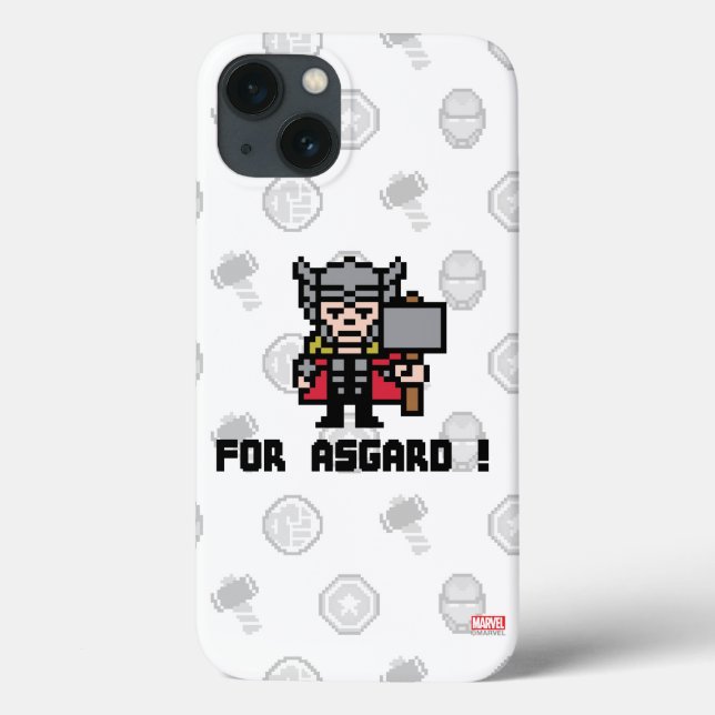 8Bit Thor - For Asgard! Case-Mate iPhone Case (Back)