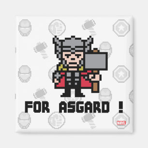 8Bit Thor - For Asgard! Magnet