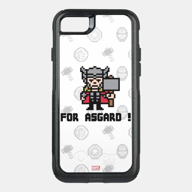 8Bit Thor - For Asgard! Otterbox iPhone Case (Back)