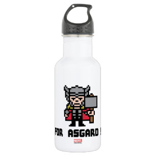 8Bit Thor - For Asgard! Water Bottle