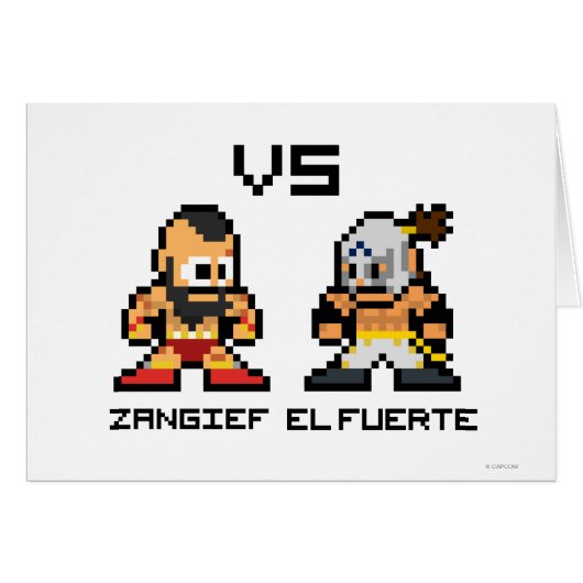 8bit Zangief VS El Fuerte Cards (Front Horizontal)