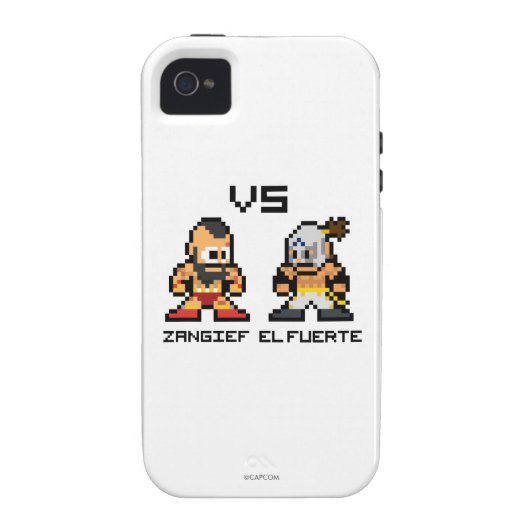8bit Zangief VS El Fuerte Case-Mate iPhone Case (Back)