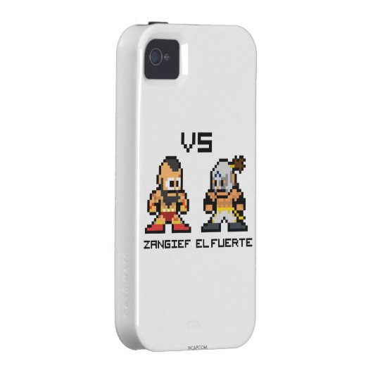 8bit Zangief VS El Fuerte Case-Mate iPhone Case (Back/Right)