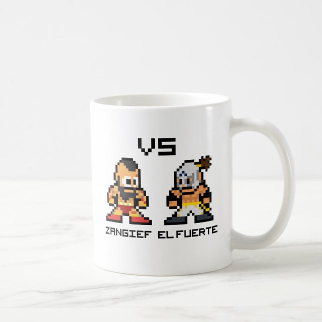 8bit Zangief VS El Fuerte Coffee Mug (Right)