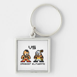 8bit Zangief VS El Fuerte Keychain