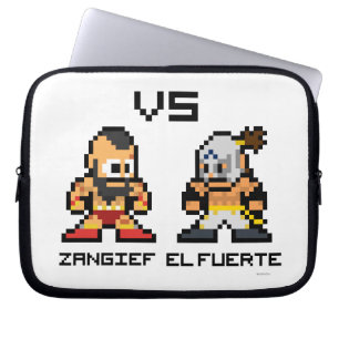 8bit Zangief VS El Fuerte Laptop Sleeve