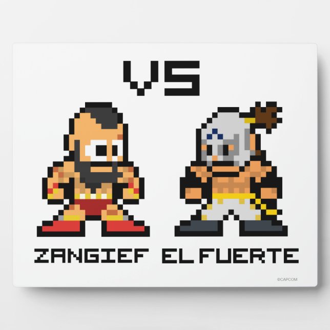 8bit Zangief VS El Fuerte Plaque (Front)