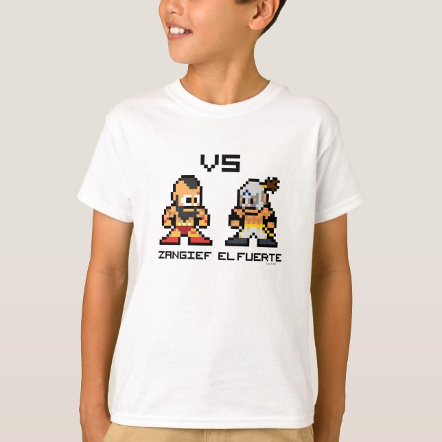 8bit Zangief VS El Fuerte T-Shirt (Front)