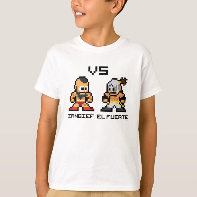 8bit Zangief VS El Fuerte T-Shirt (Front)
