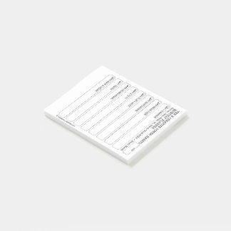 8CPH Monthly Planner Tracker Pad Post-it Notes