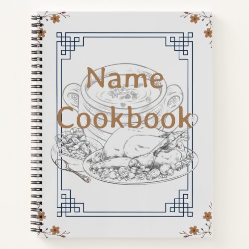 8os vintage recipe notebook