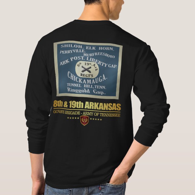 8th & 19th Arkansas (F10) T-Shirt (Back)