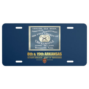 8th & 19th Arkansas Infantry (F10) License Plate