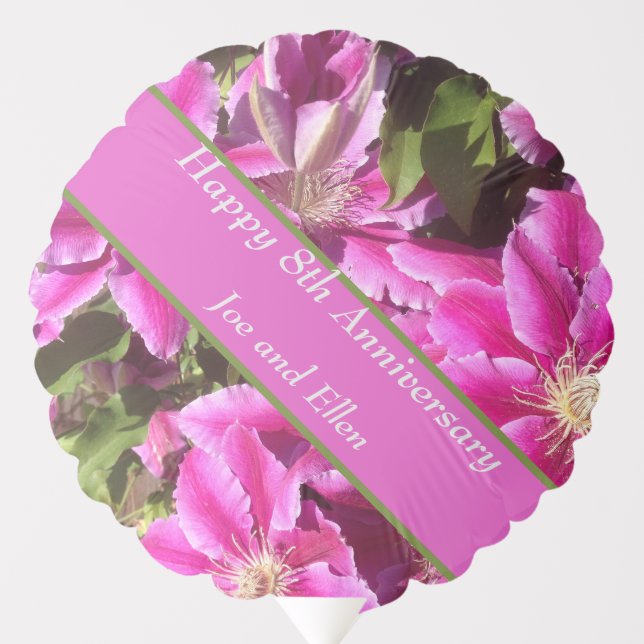 8th Anniversary, Clematis Balloon (Front)