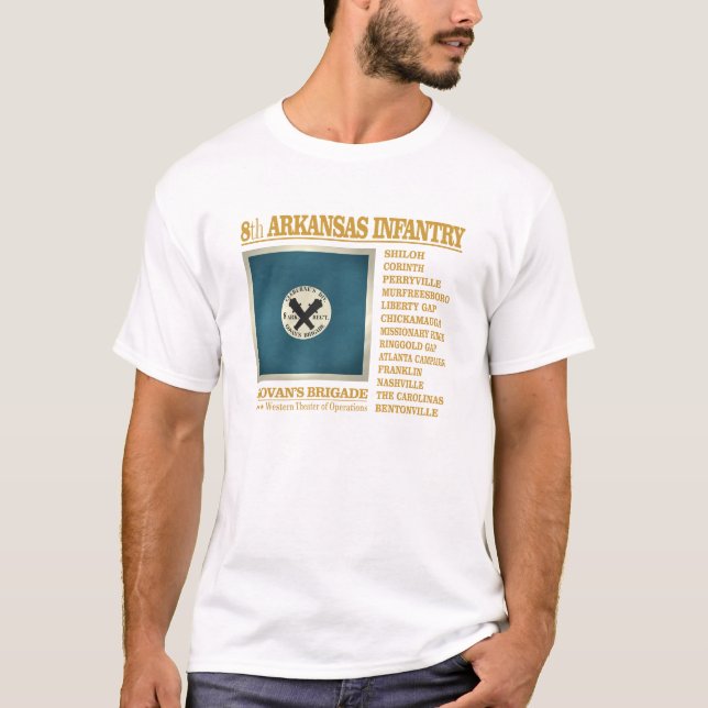 8th Arkansas Infantry (BA2) T-Shirt (Front)
