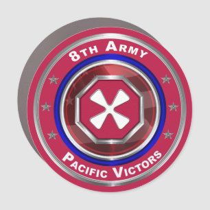 8th Army Customized Car Magnet