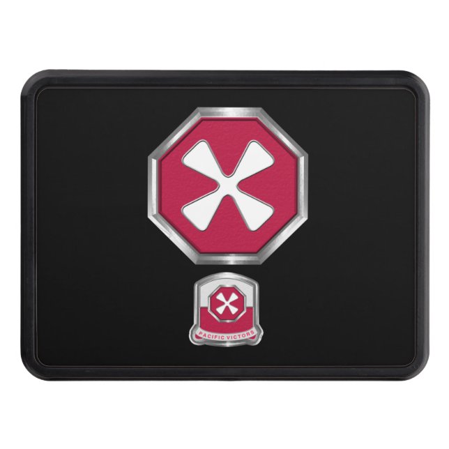 8th Army Customized Patch  Hitch Cover (Front)
