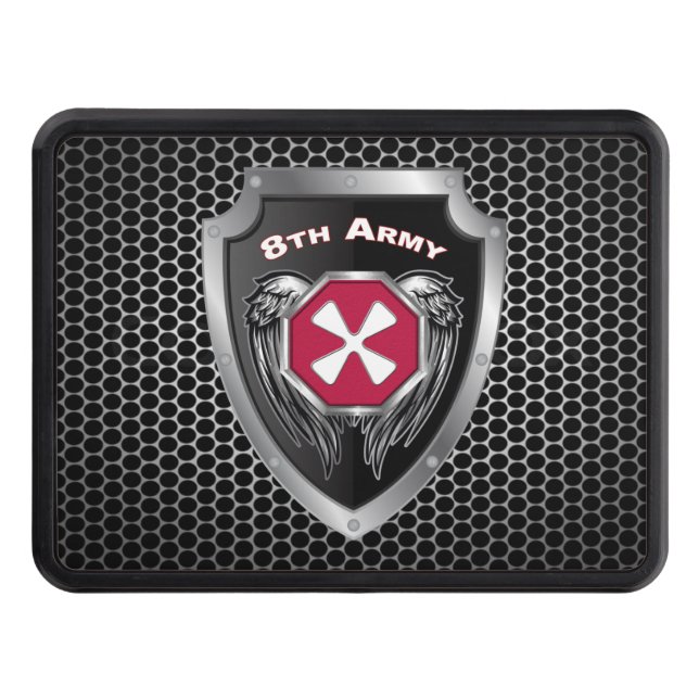 8th Army Customized Shield  Hitch Cover (Front)