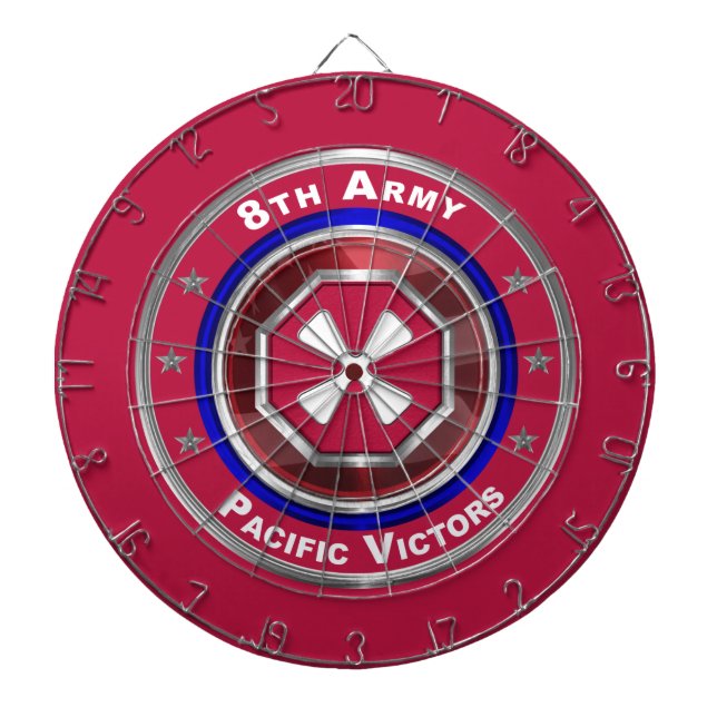 8th Army  Dart Board (Front)