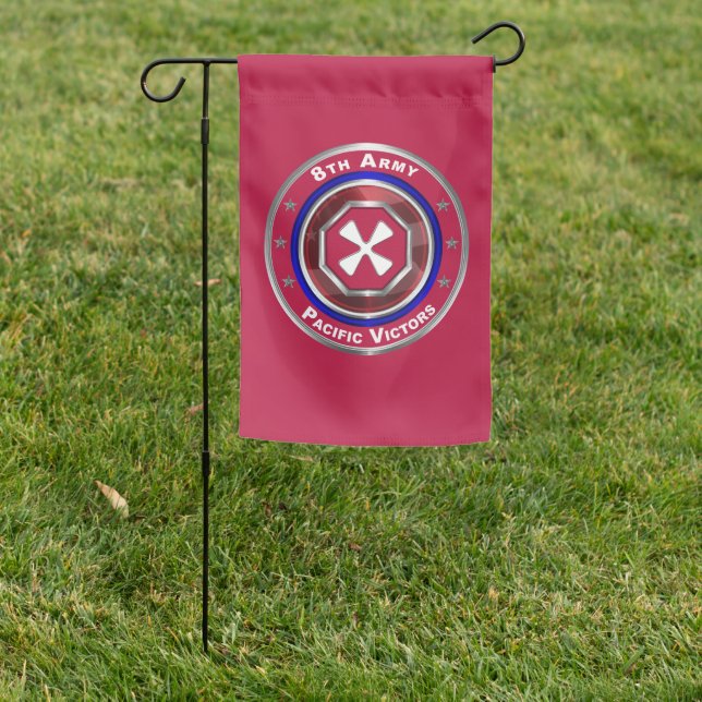 8th ARMY   Garden Flag (In SItu)